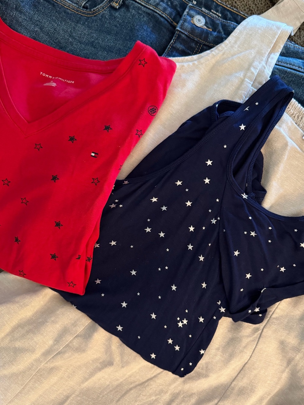 Summer 4th of July shirt/dress/skirt bundle